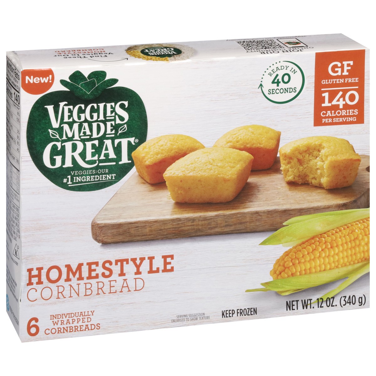 slide 6 of 16, Veggies Made Great Homestyle Cornbread 6 ea, 6 ct