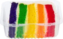 Giant Slice Rainbow Cake 7 oz