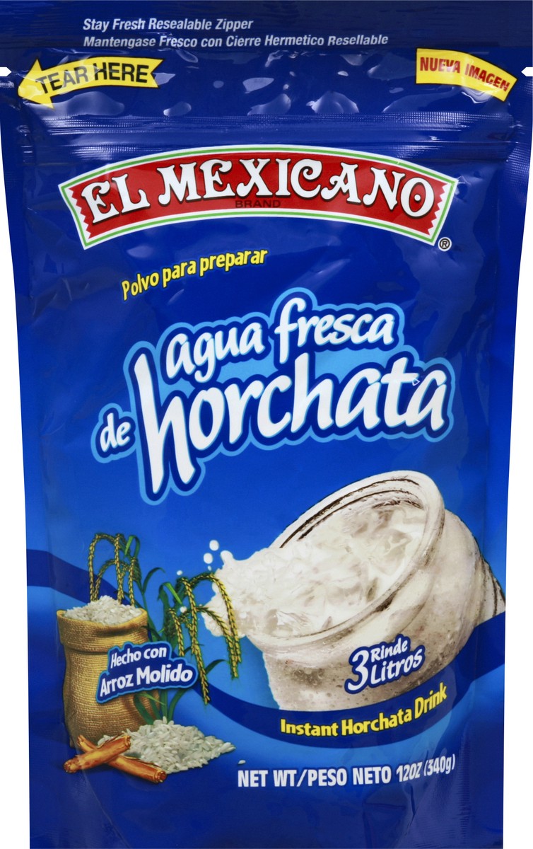 slide 7 of 9, El Mexicano Hecho Con Arroz Molido Agua Fresca De Horchata Drink Mix, 12 oz