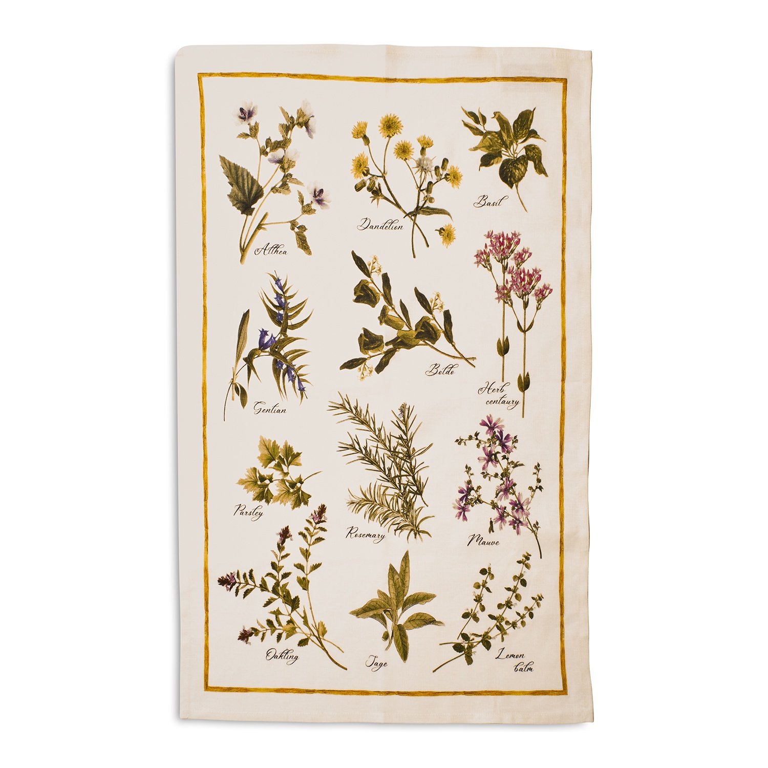 slide 1 of 1, Sur La Table Herbs Linen Kitchen Towel, 28 in x 20 in