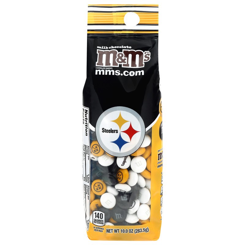 slide 1 of 5, M&M's Steelers Milk Chocolate Chocolate Candies 10.0 oz, 10 oz