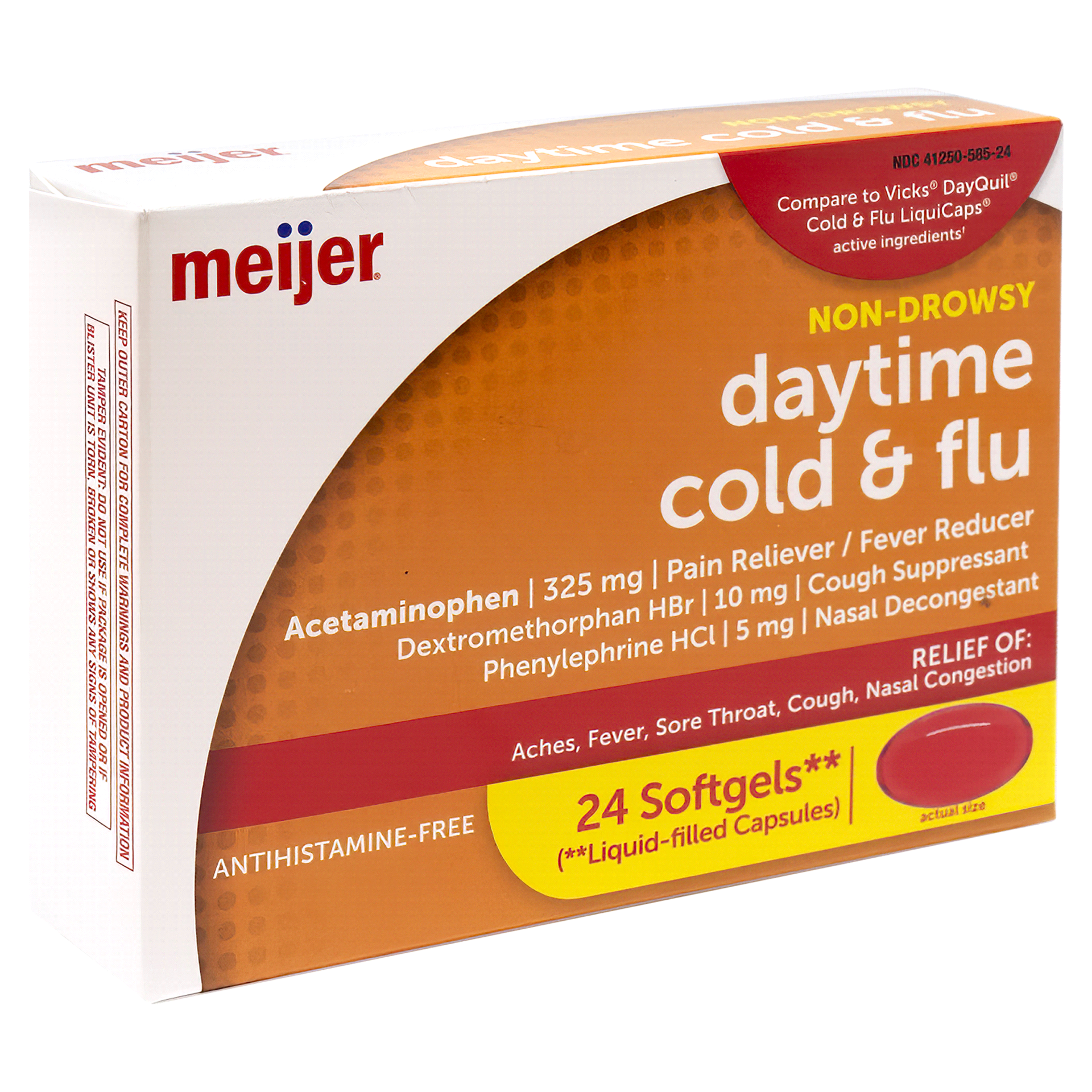 slide 3 of 9, Meijer DayTime Cold & Flu, 24 ct