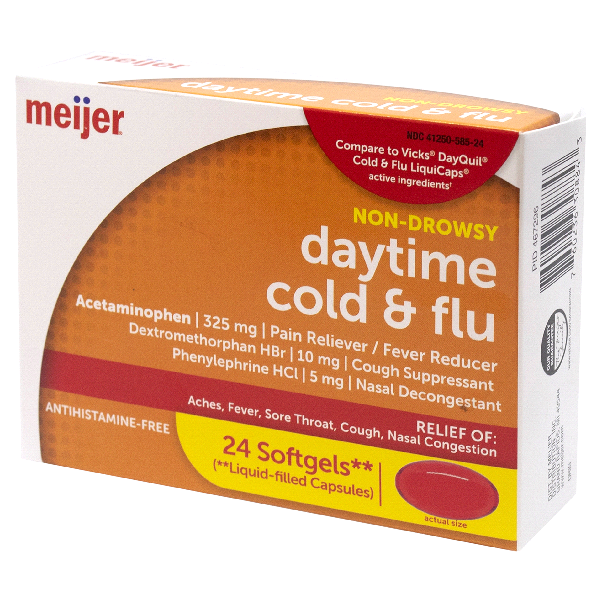 slide 2 of 9, Meijer DayTime Cold & Flu, 24 ct