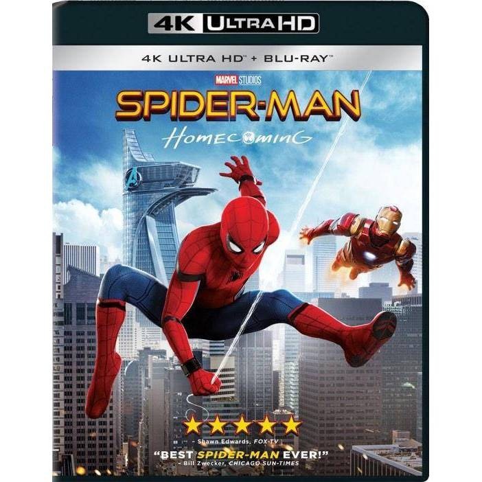 slide 1 of 1, Sony Pictures Spider-Man Homecoming (4K/UHD + Blu-Ray + Digital), 1 ct