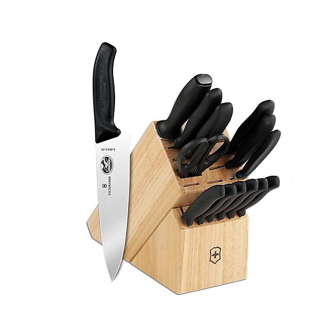 slide 1 of 1, Victorinox Swiss Army Classic Knife Block Set, 15 ct