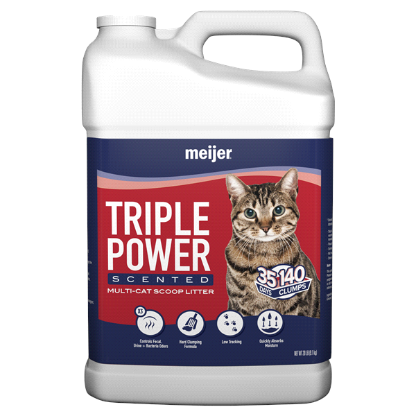 Meijer Triple Power Clumping Cat Litter 20 lb Shipt