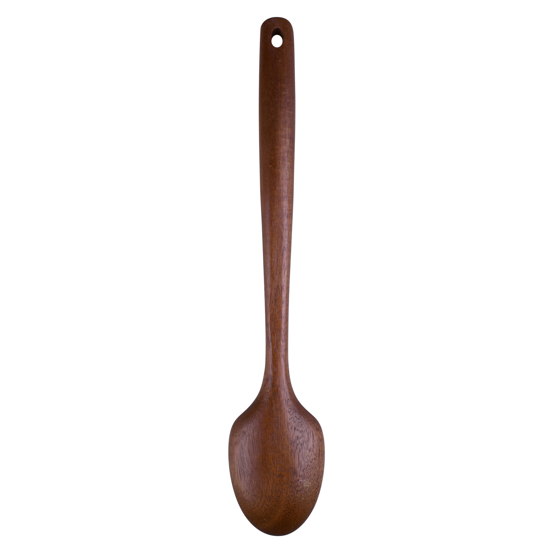 slide 3 of 3, 13" Acacia Wood Solid Spoon By Makery, 13 in x 2.75 in
