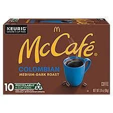 McCafé Colombian, Single Serve Coffee Keurig K-Cup Pods, Medium Roast, 10 Count