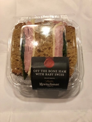 slide 1 of 1, Rm Sandwich Ham Off Bone Baby Swiss, 8 oz