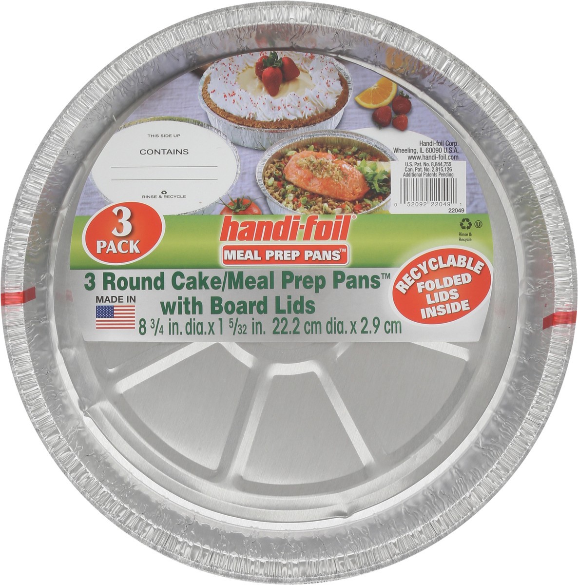 slide 8 of 13, Handi-foil Meal Prep Pans 3 Pack, 3 ct