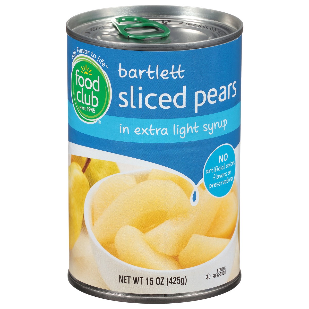 slide 14 of 14, Food Club Bartlett Sliced Pears in Extra Light Syrup 15 oz, 15 oz