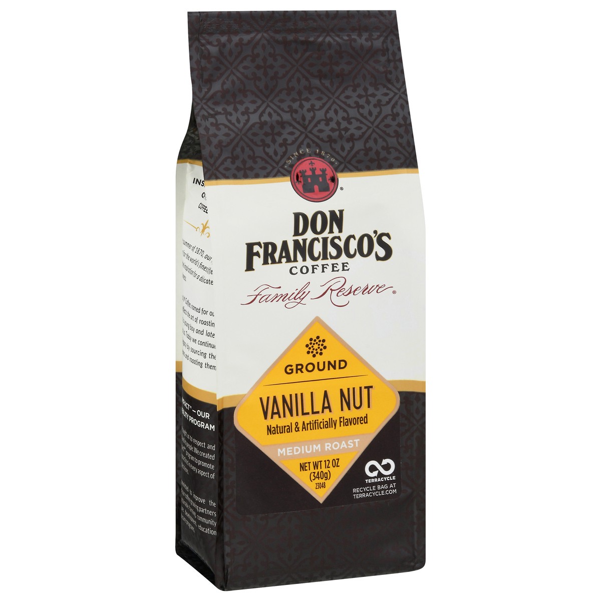 slide 2 of 9, Don Francisco's Family Reserve Medium Roast Ground Vanilla Nut Coffee 12 oz, 