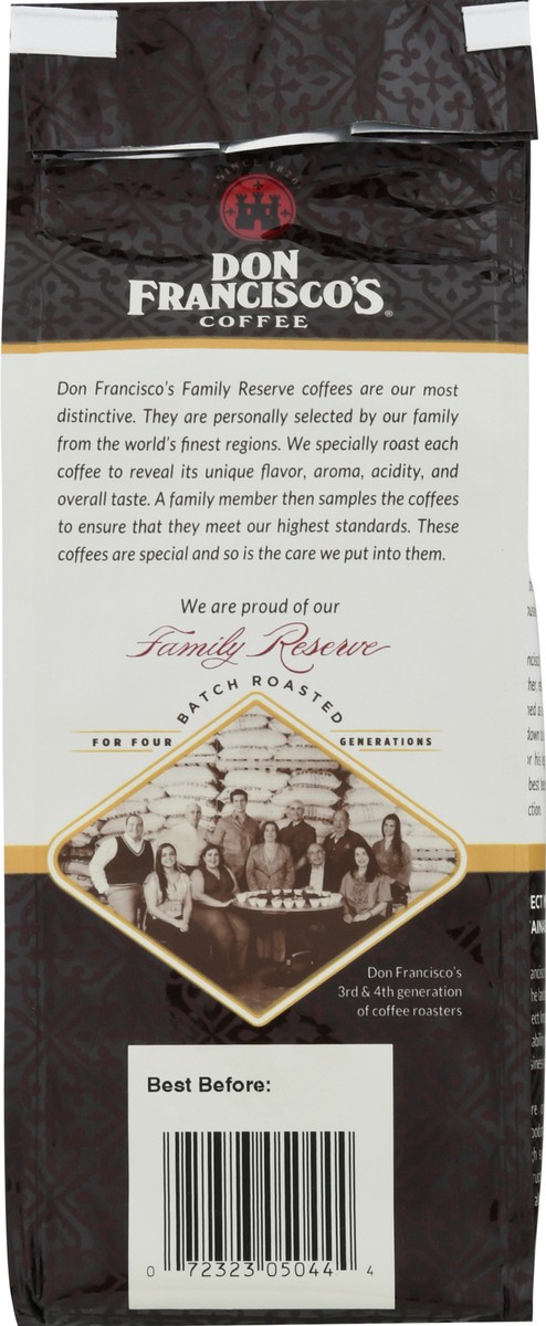 slide 5 of 9, Don Francisco's Family Reserve Medium Roast Ground Vanilla Nut Coffee 12 oz, 