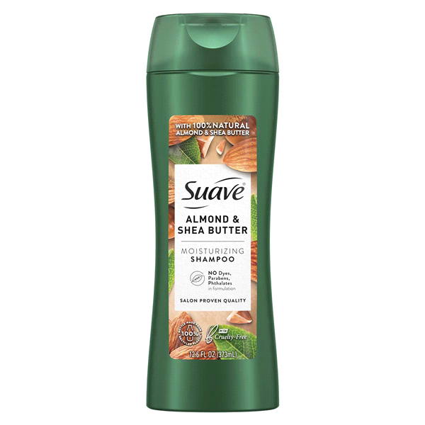 slide 3 of 9, Suave Shampoo Almond + Shea Butter Moisturizing Shampoo Paraben Free Shampoo 12.6 oz, 12.6 fl oz