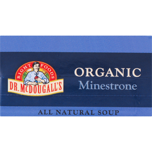 slide 8 of 8, Dr. McDougall's Organic Minestrone Vegan Soup, 17.6 oz