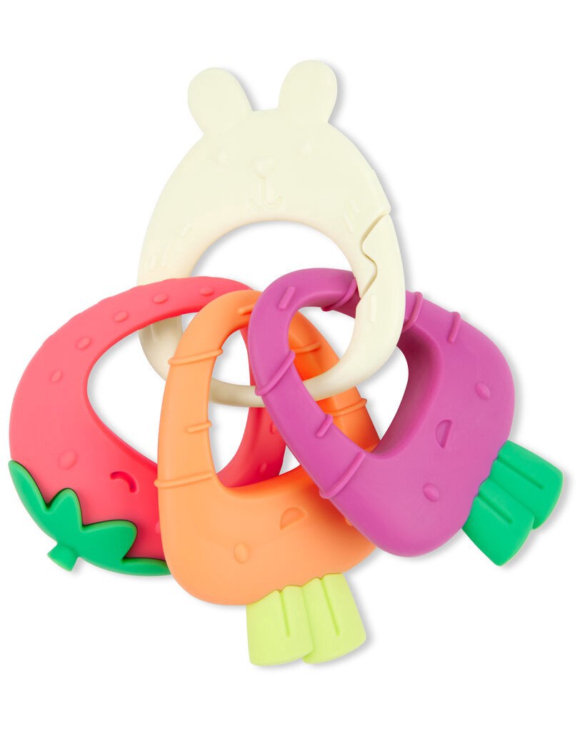 slide 3 of 3, Skiphop Farmstand Teether & Play Baby Toy Multi NS, 1 ct