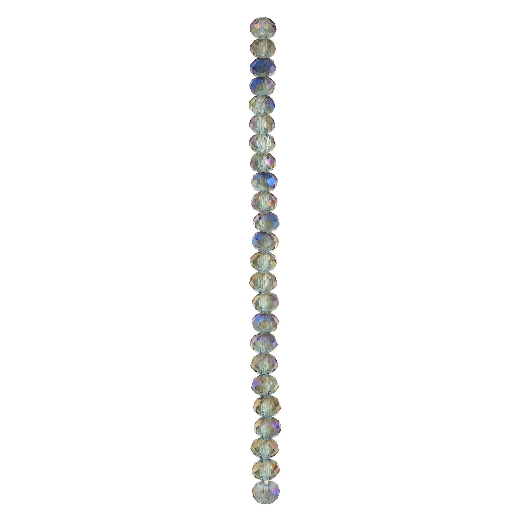 slide 2 of 3, Gray Glass Faceted Rondelle Beads By Bead Landing, 10 mm