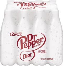 Dr Pepper Diet Dr Pepper Soda- 12 ct