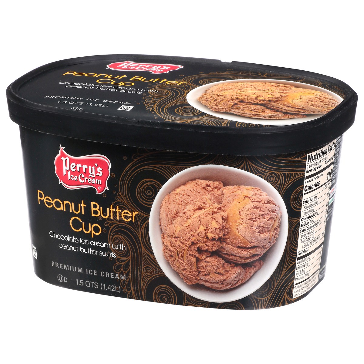 slide 7 of 13, Perry's Ice Cream Premium Peanut Butter Cup Ice Cream 1.5 qt, 1.5 qt