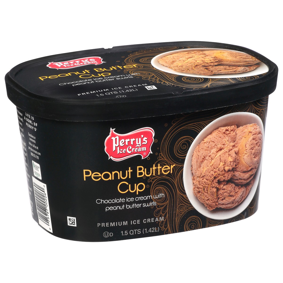 slide 12 of 13, Perry's Ice Cream Premium Peanut Butter Cup Ice Cream 1.5 qt, 1.5 qt