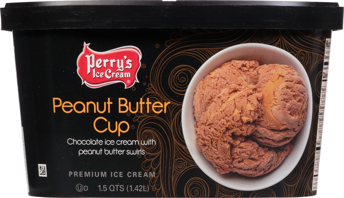 slide 9 of 13, Perry's Ice Cream Premium Peanut Butter Cup Ice Cream 1.5 qt, 1.5 qt