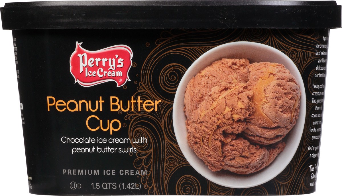 slide 6 of 13, Perry's Ice Cream Premium Peanut Butter Cup Ice Cream 1.5 qt, 1.5 qt