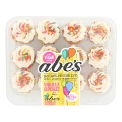 Abe's School Friendly Vanilla Cupcakes 12 Pack