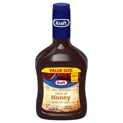 Kraft Hint of Honey Slow-Simmered Barbecue Sauce Value Size, 40 oz Bottle