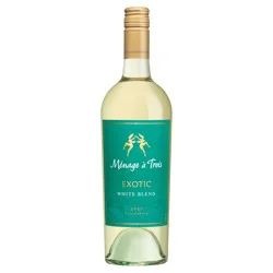 Folie à Deux Menage a Trois Exotic CaliforniaWhite Wine Blend, 750 ml Glass Bottle, 13.5% ABV
