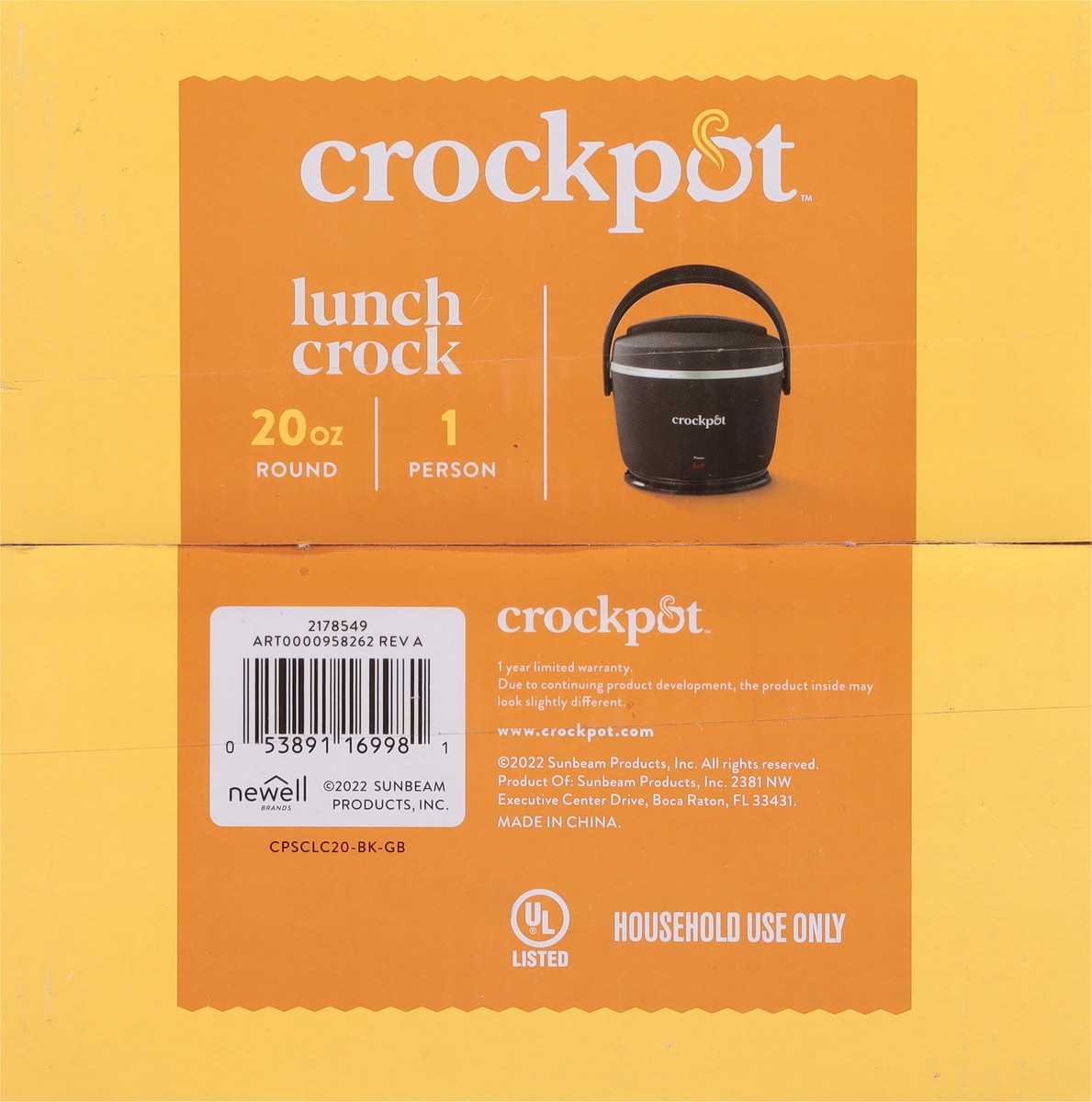 slide 6 of 11, Crock-Pot 20 Ounce Round Lunch Crock 1 ea, 1 ct