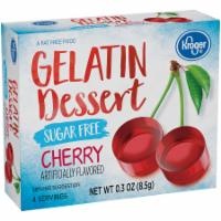 slide 1 of 1, Kroger Sugar Free Cherry Flavored Gelatin Dessert, 0.3 oz