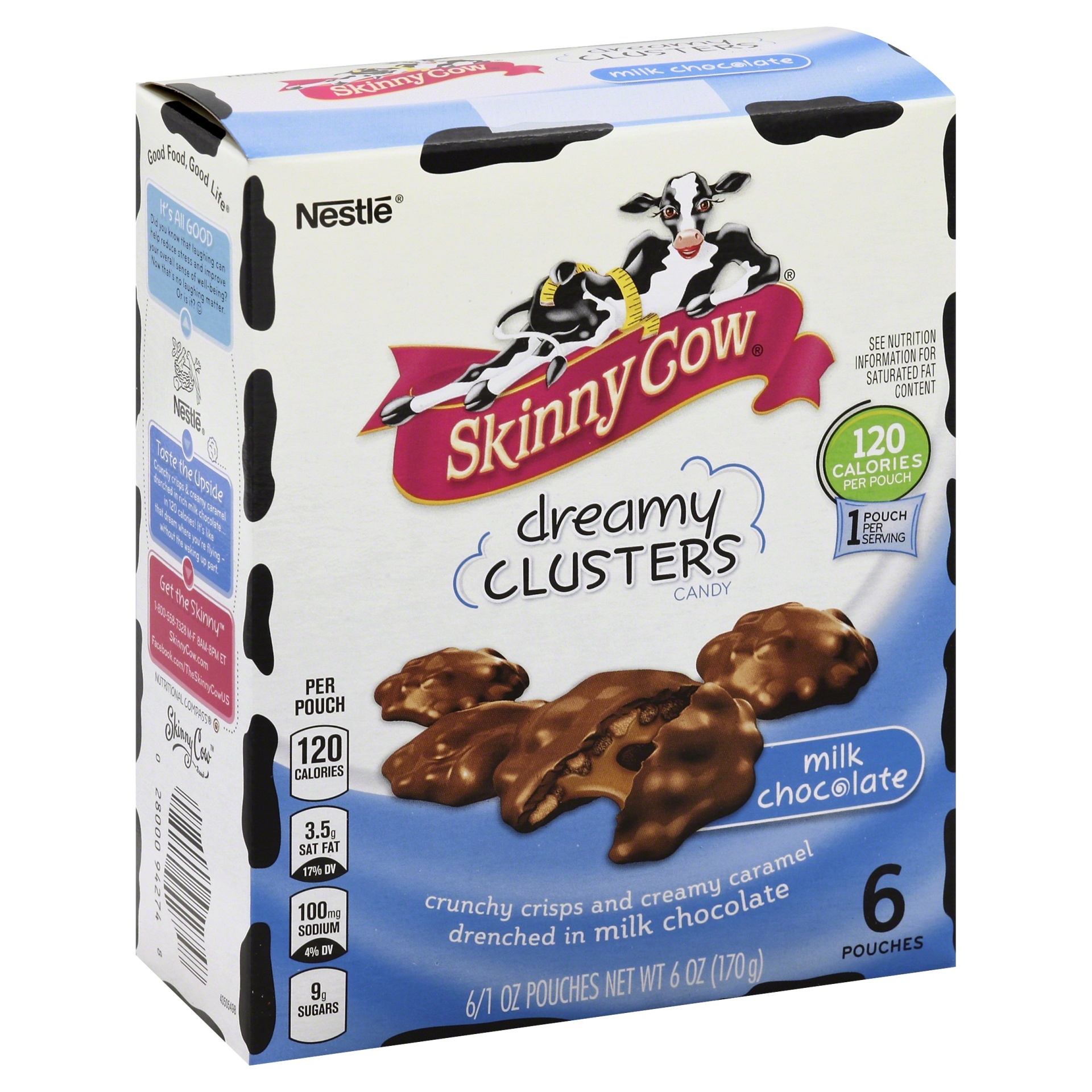 slide 1 of 1, Nestlé Skinny Cow - Milk Chocolate Dreamy Clusters, 6 oz