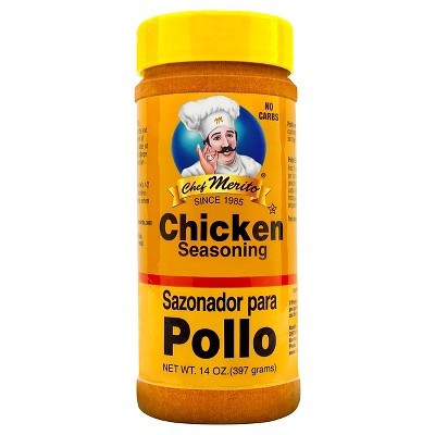 slide 1 of 1, Chef Merito Chicken Seasoning 14 oz, 14 oz