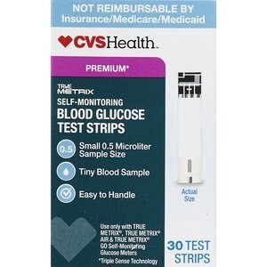 slide 1 of 1, CVS Health Cvshealth True Metrix Blood Glucose Test Strips, 30 Ct, 1 ct