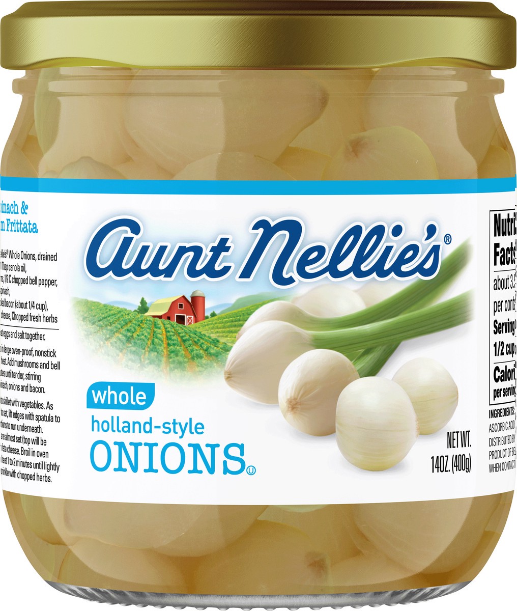 slide 4 of 4, Aunt Nellie's Whole Holland Style Onions, 15 oz