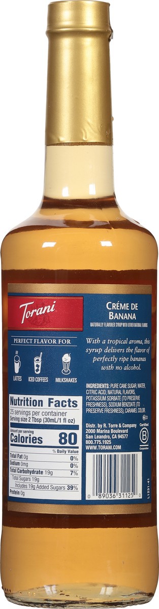 slide 3 of 14, Torani Creme de Banana Syrup - 25.4 fl oz, 25.4 fl oz