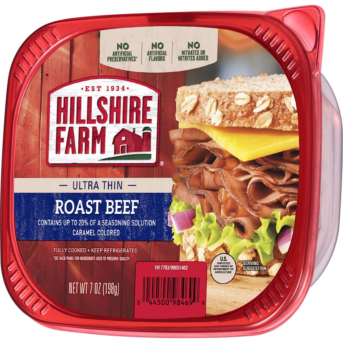 slide 3 of 5, Hillshire Farm Ultra Thin Sliced Lunchmeat, Roast Beef, 7 oz., 198.45 g