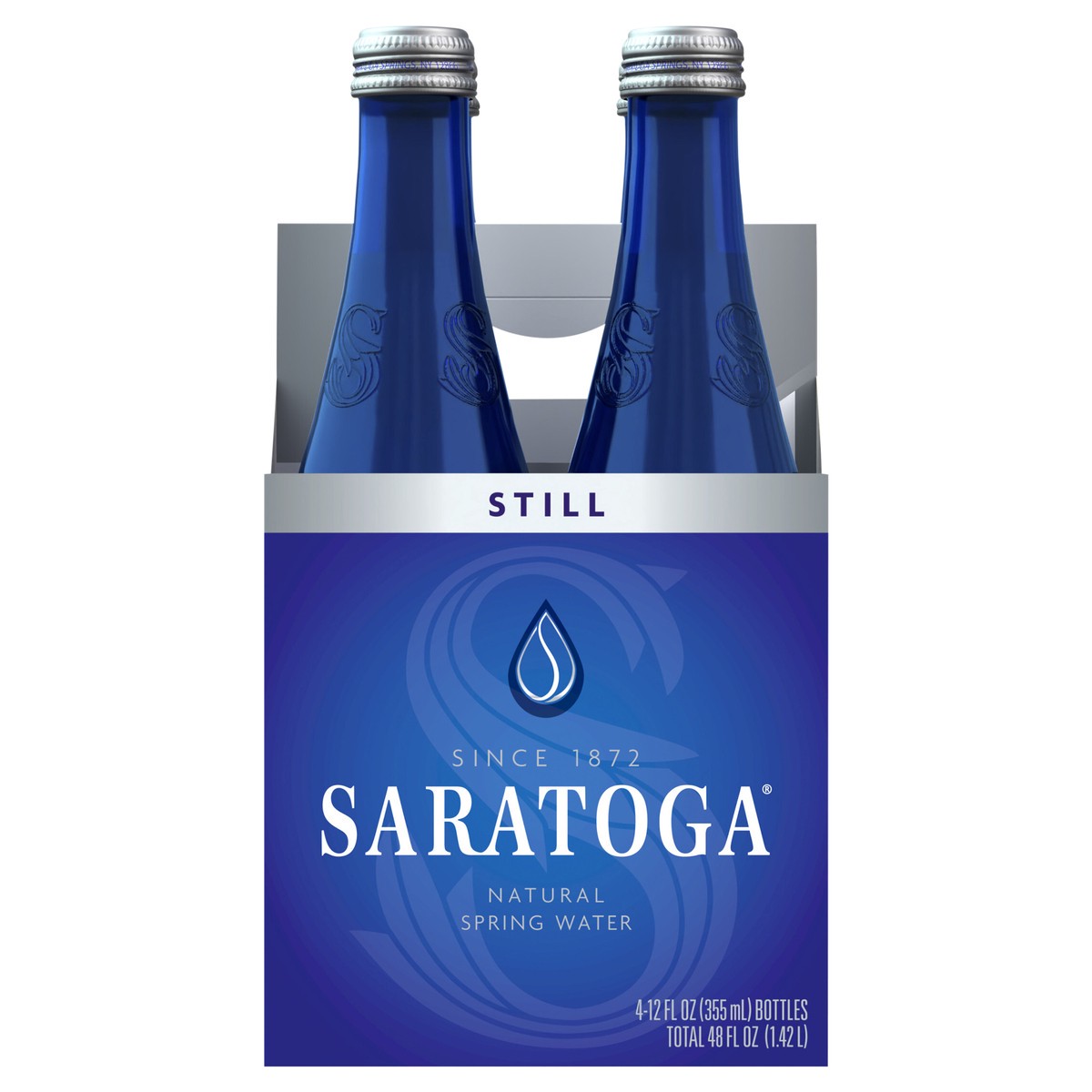 slide 1 of 1, Saratoga Still Water 4 pk / 12 fl oz Bottles - 4 ct, 4 ct