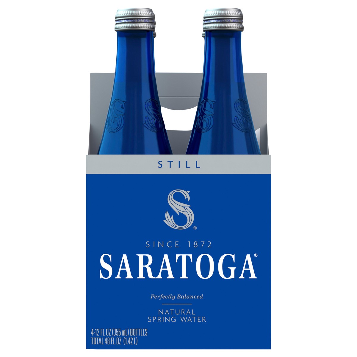 slide 1 of 4, Saratoga Still Water - 4 ct; 12 fl oz Bottles, 12 oz
