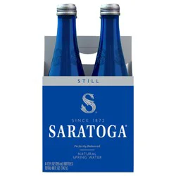 Saratoga Still Water - 4 ct; 12 fl oz Bottles