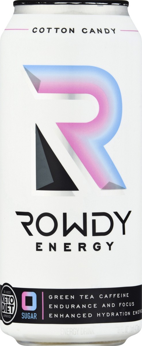 slide 9 of 11, Rowdy Energy Cotton Candy Energy Drink 1 ea, 1 ea