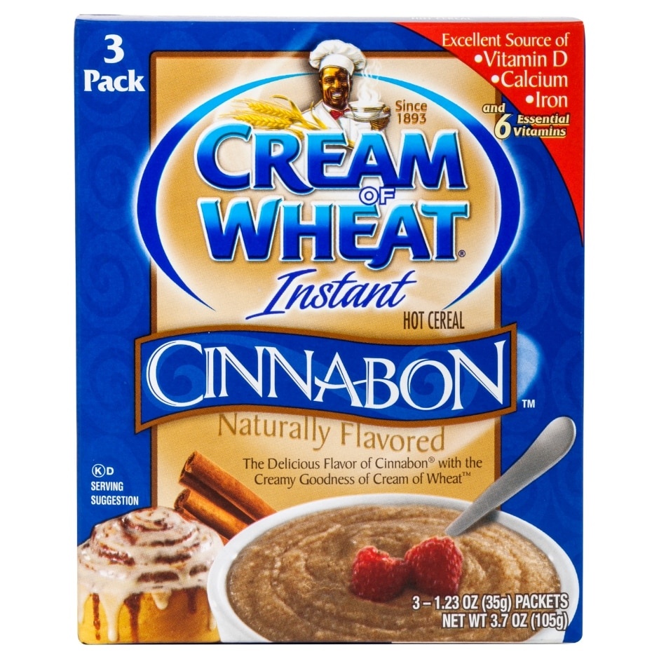 slide 1 of 1, Cream of Wheat Instant Hot Cereal Cinnabon - 3 Pk, 1 ct