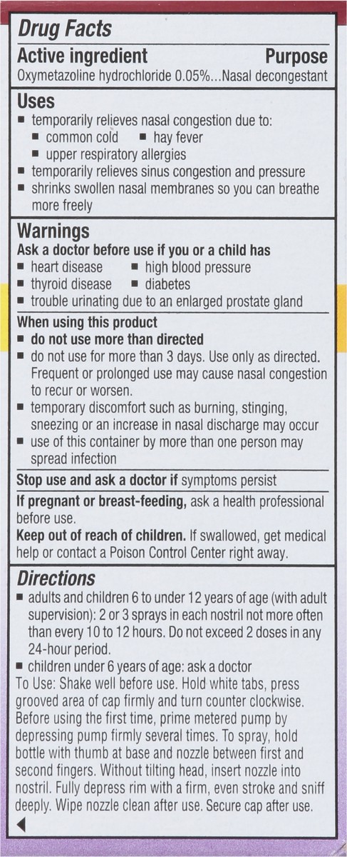 slide 5 of 9, Afrin Children's Age 6+ No Drip Extra Moisturizing Stuffy Nose Pump Mist 0.5 fl oz, 0.5 fl oz