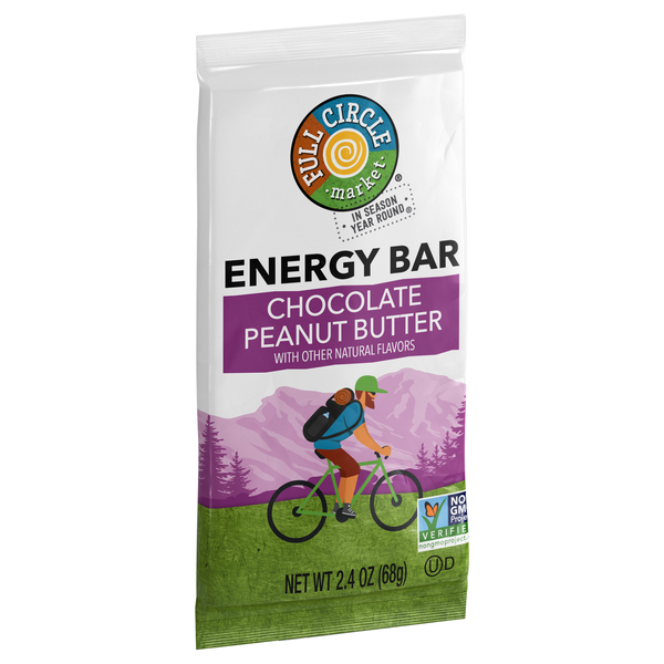 slide 1 of 1, Full Circle Market Chocolate Peanut Butter Energy Bar 2.4 oz, 2.4 oz