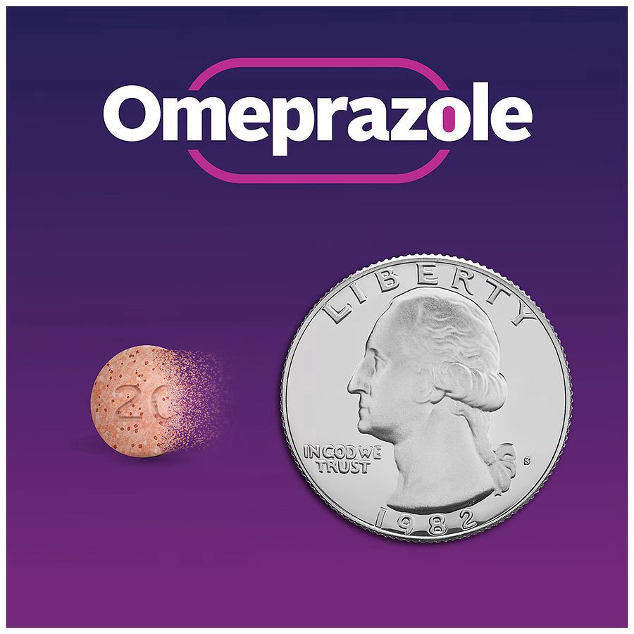 slide 2 of 5, Walgreens Omeprazole Delayed Release Orally Disintegrating Tablets 20 mg, Acid Reducer Strawberry, 14 ct