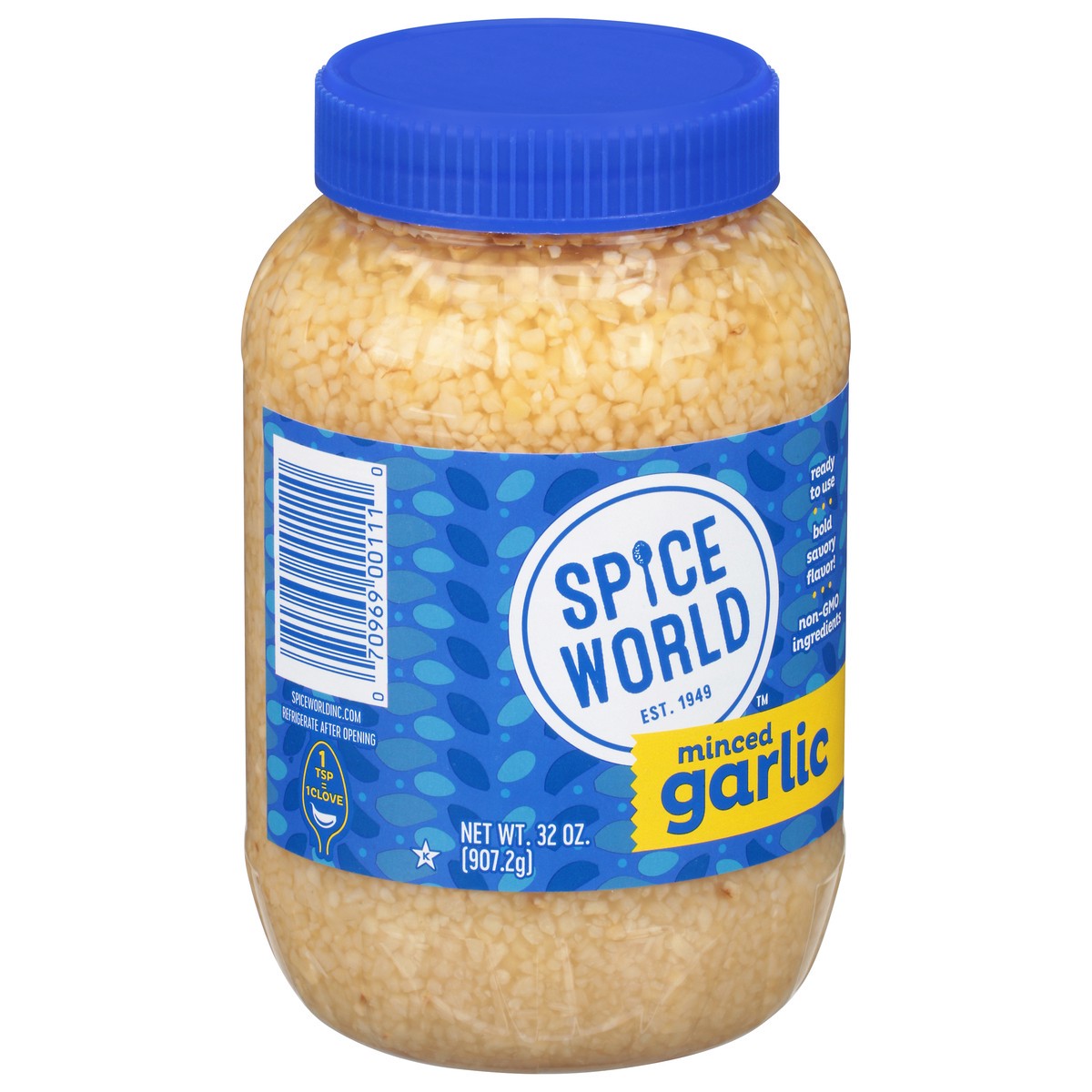 slide 2 of 14, Spice World Minced Garlic, 32 oz