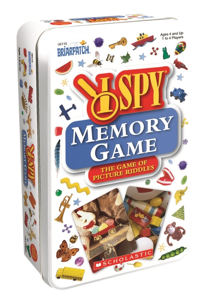 slide 1 of 1, University Games I Spy Memory Travel Tin Card Game, 1 ct