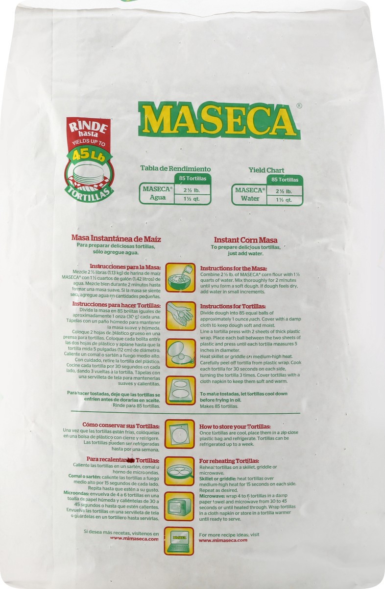 slide 9 of 13, MASECA Traditional Instant Corn Masa Flour 22 Lb Bag, 22 lb