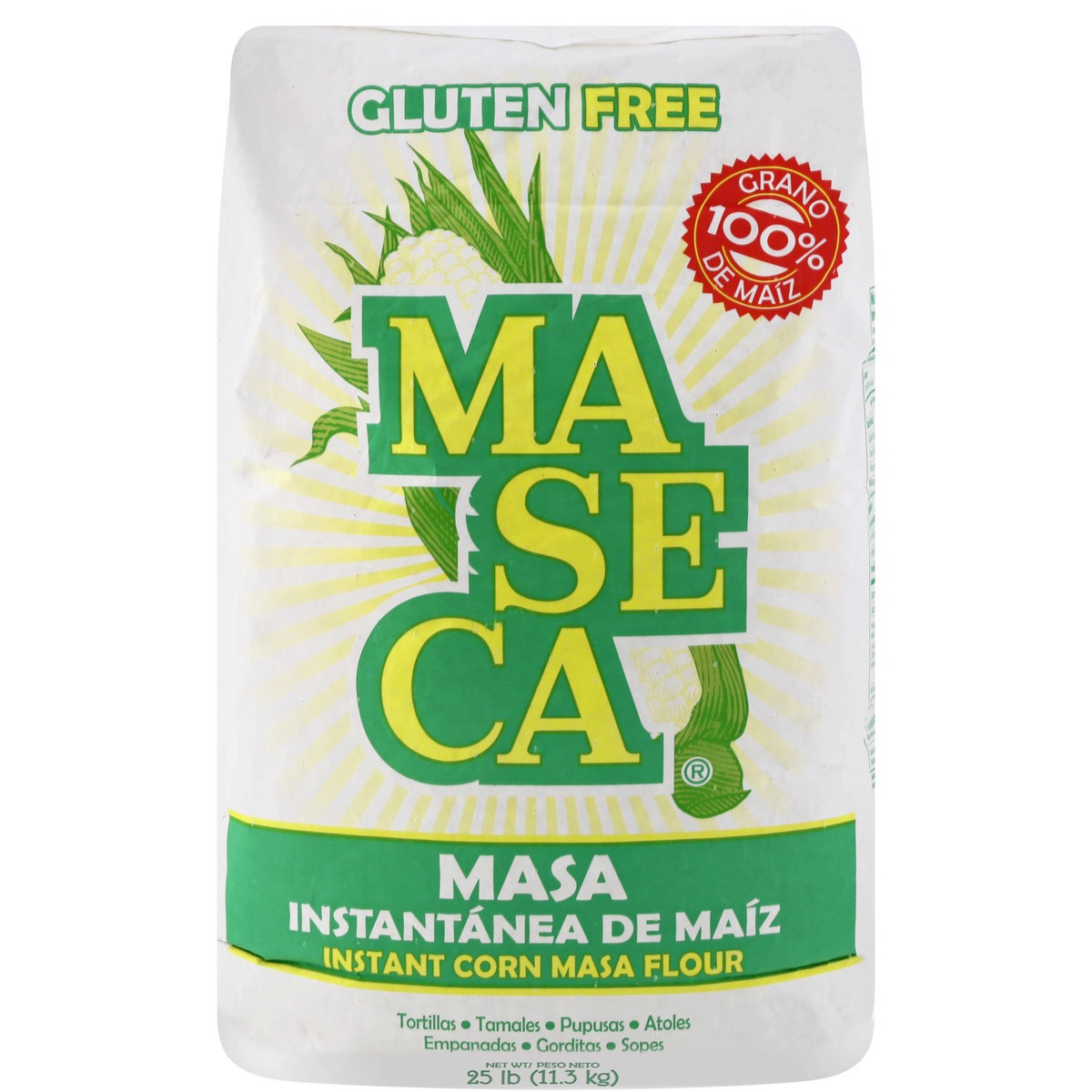 slide 4 of 13, MASECA Traditional Instant Corn Masa Flour 22 Lb Bag, 22 lb