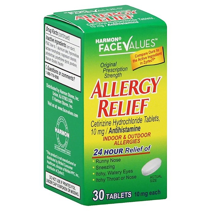 slide 1 of 1, Harmon Face Values All Day Allergy Tablets, 30 ct